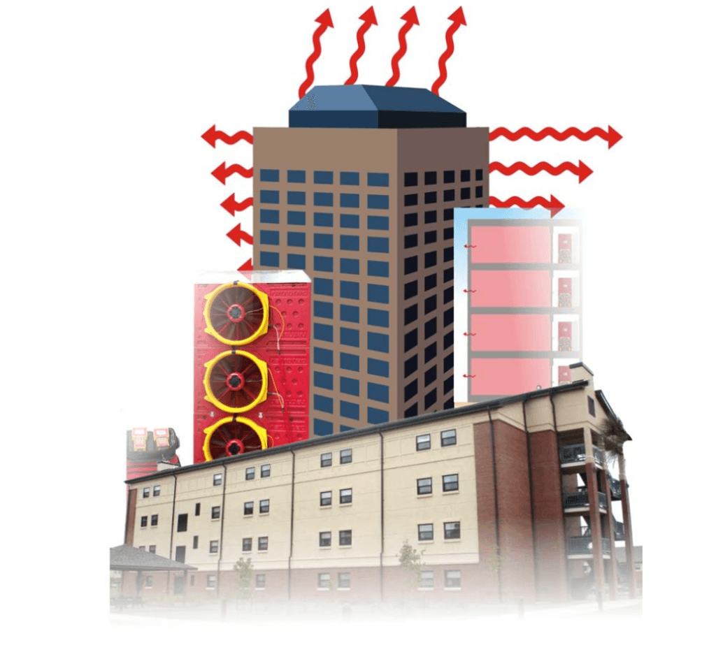 MEASURING AIR LEAKAGE IN BUILDINGS