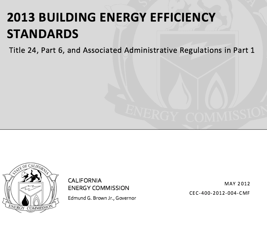 2013 California Building Energy Efficiency Standards